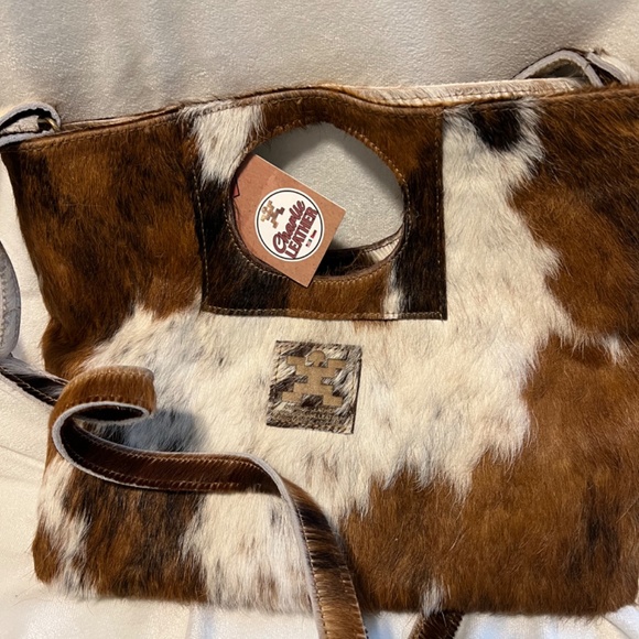 Real cow hide handbag - Picture 2 of 5